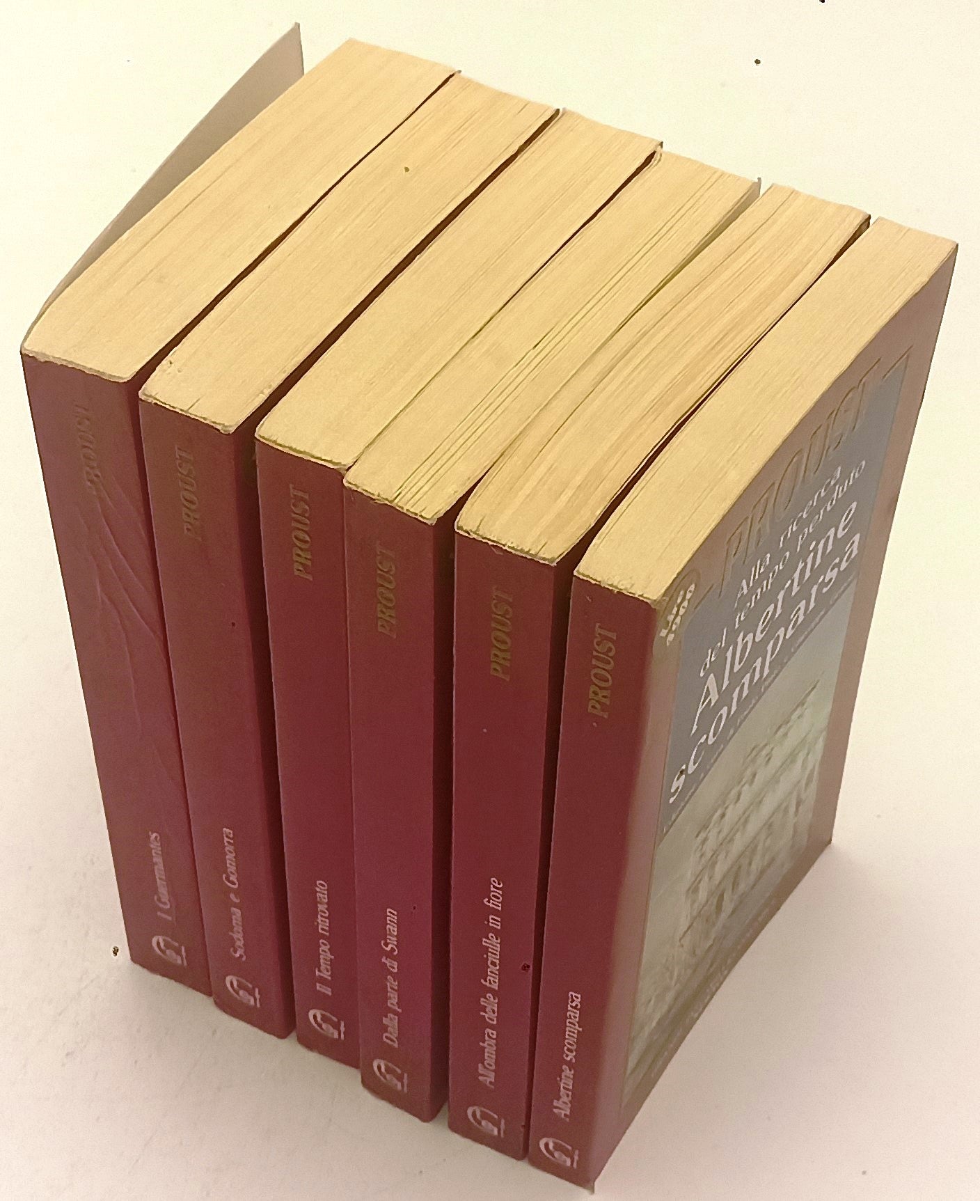 LN- ALLA RICERCA DEL TEMPO PERDUTO 6 VOLUMI - PROUST - NEWTON --- 1990 - B- XFS