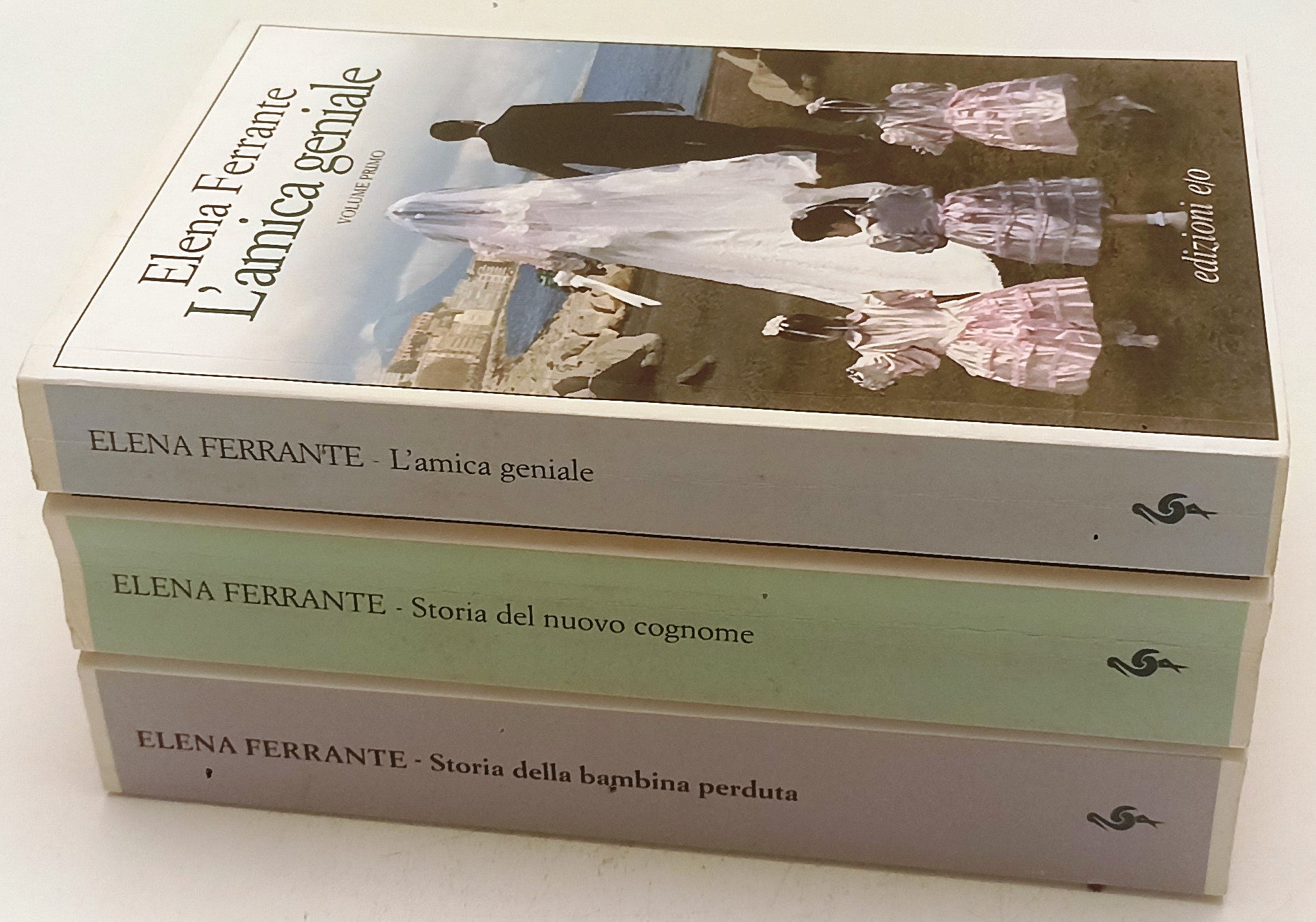 LN- L'AMICA GENIALE 3 VOLUMI 1,2,4 - ELENA FERRANTE - E/O ---- B- XFS