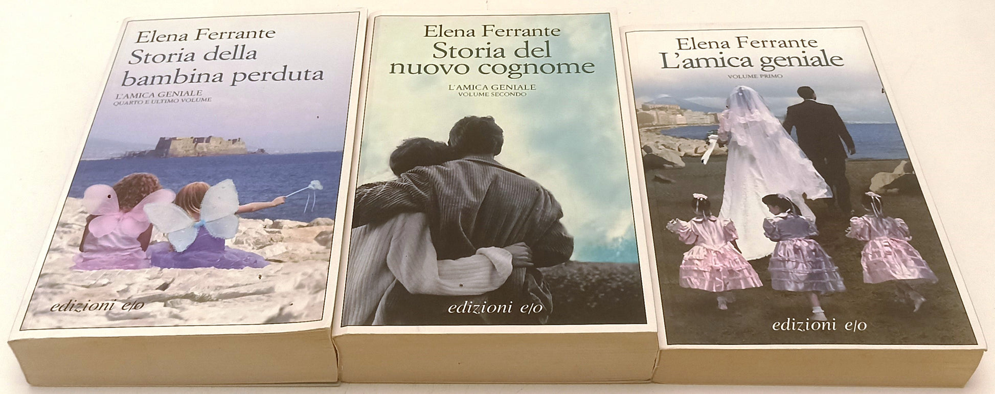 LN- L'AMICA GENIALE 3 VOLUMI 1,2,4 - ELENA FERRANTE - E/O ---- B- XFS