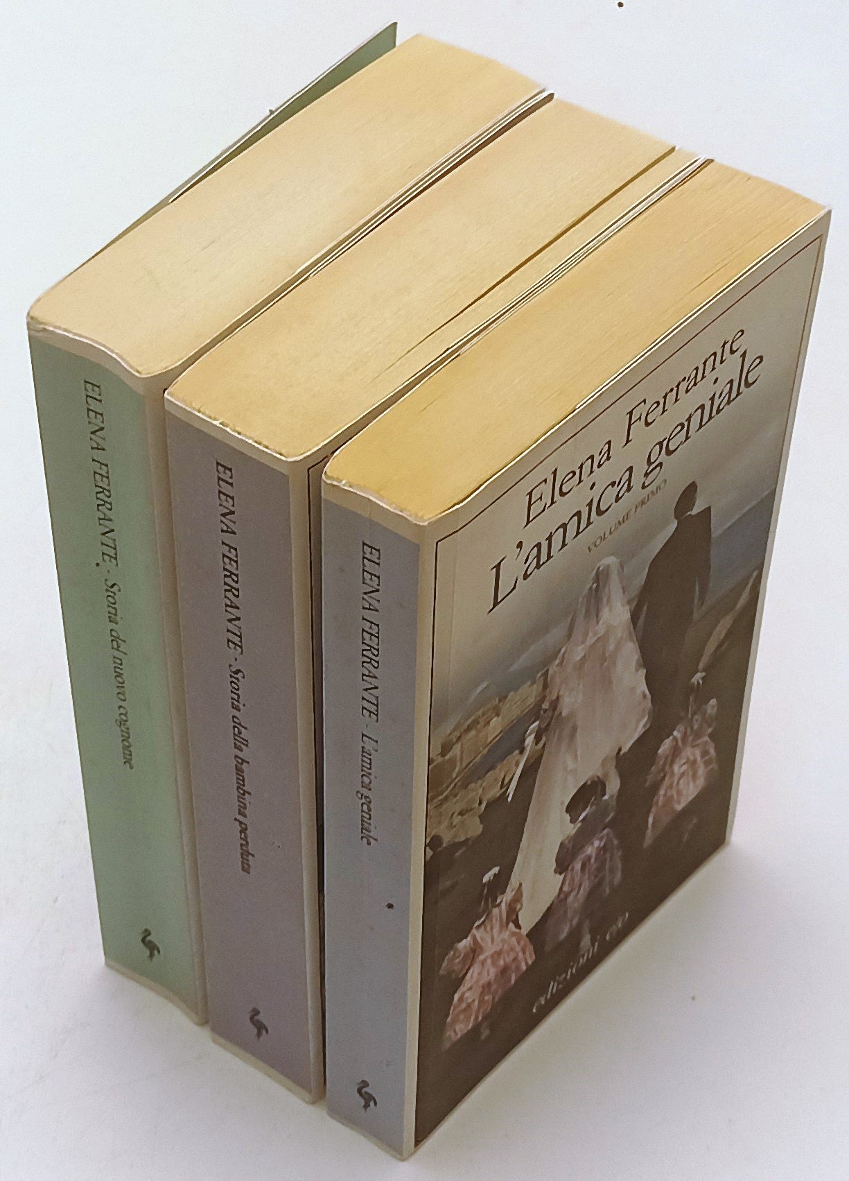 LN- L'AMICA GENIALE 3 VOLUMI 1,2,4 - ELENA FERRANTE - E/O ---- B- XFS