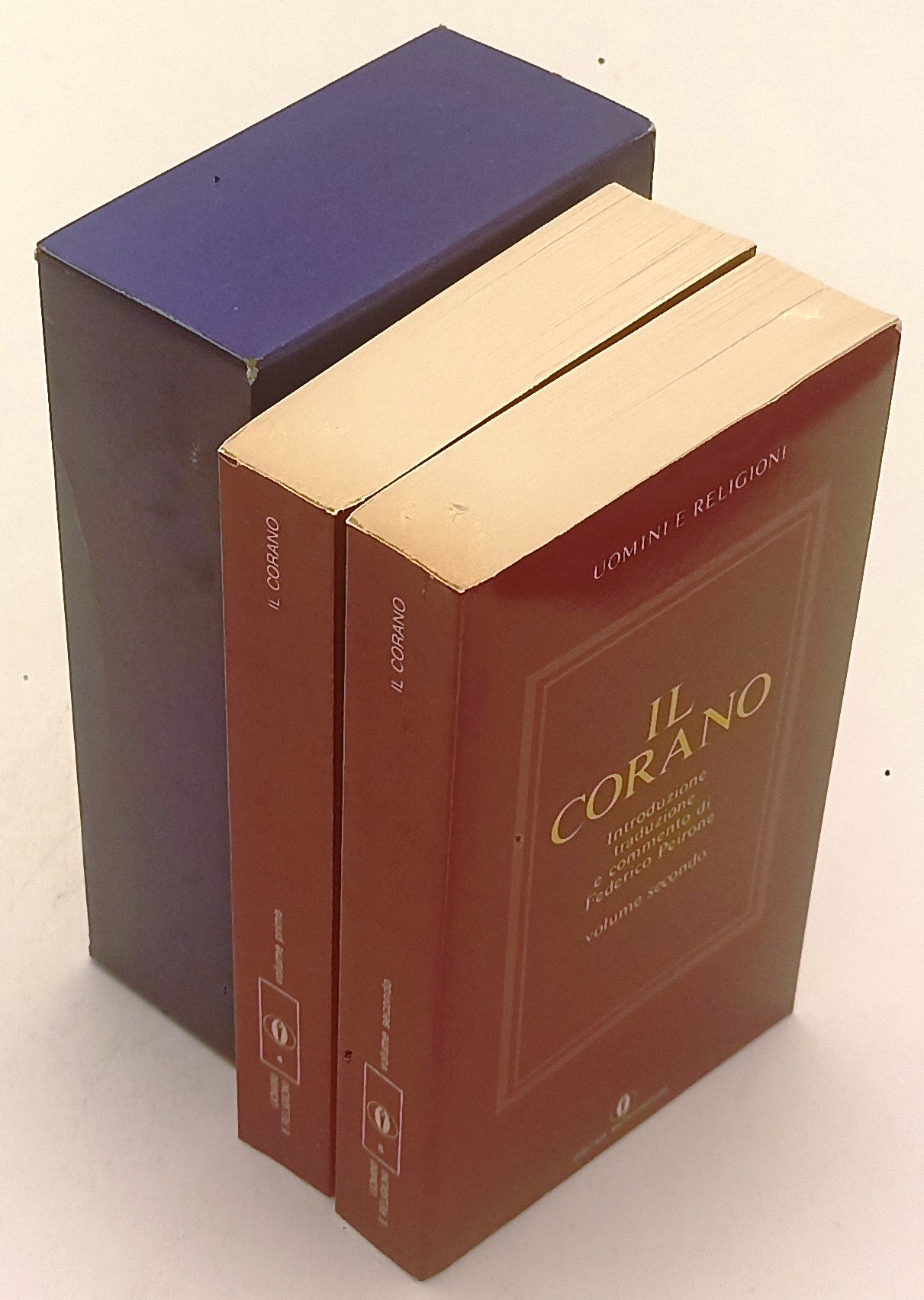 LD- IL CORANO COFANETTO 2 VOLUMI-- MONDADORI- OSCAR UOMINI E RELIGIONI--- B- XFS