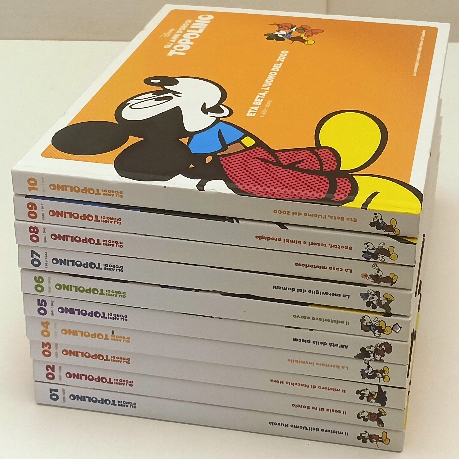 FD- GLI ANNI D'ORO DI TOPOLINO VOLUMI 1/10 - WALT DISNEY- GAZZETTA- 2010- C- F25