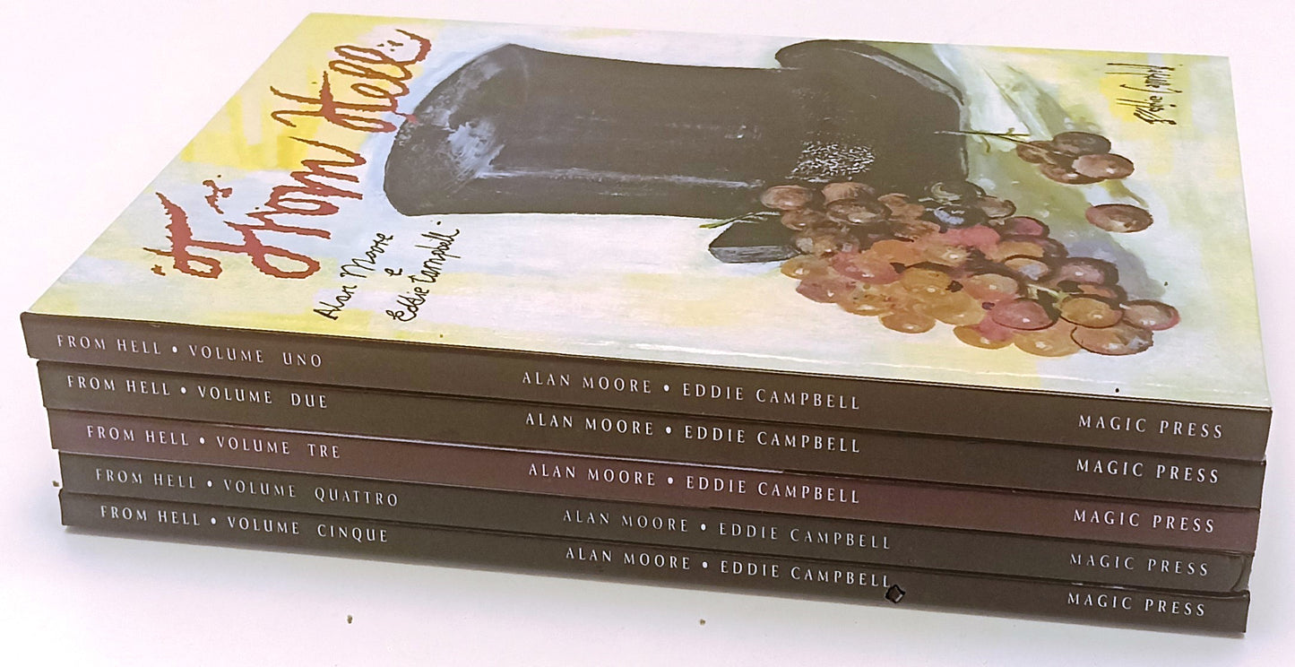 FV- FROM HELL VOLUMI 1/5 COMPLETA- ALAN MOORE EDDIE CAMPBELL- MAGIC PRESS- C-F25