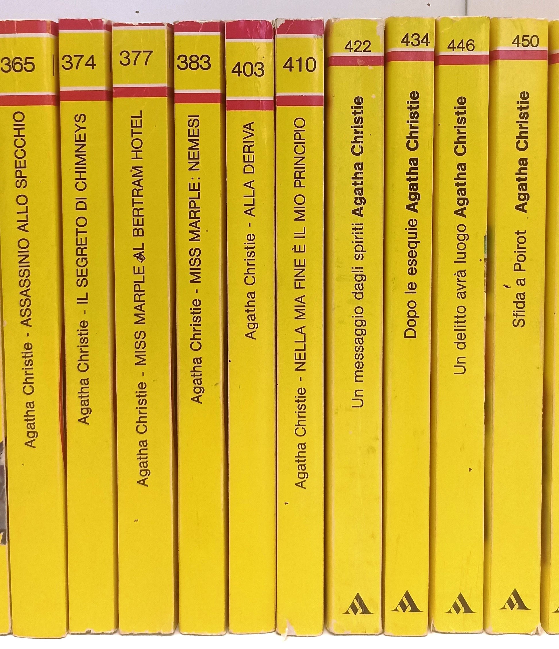 LG- I CLASSICI DEL GIALLO MONDADORI LOTTO 28 ROMANZI - AGATHA CHRISTIE - BLCP36