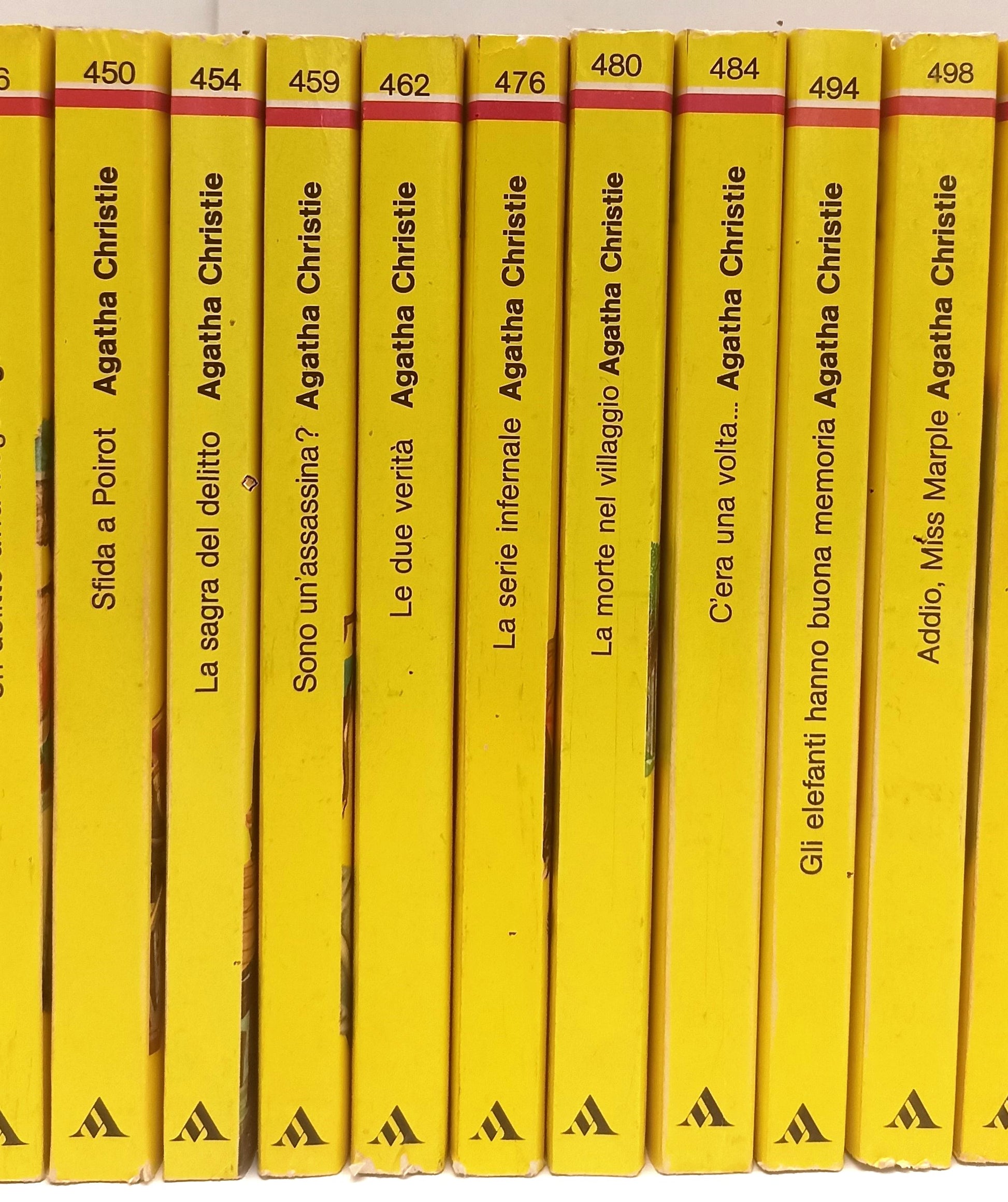 LG- I CLASSICI DEL GIALLO MONDADORI LOTTO 28 ROMANZI - AGATHA CHRISTIE - BLCP36