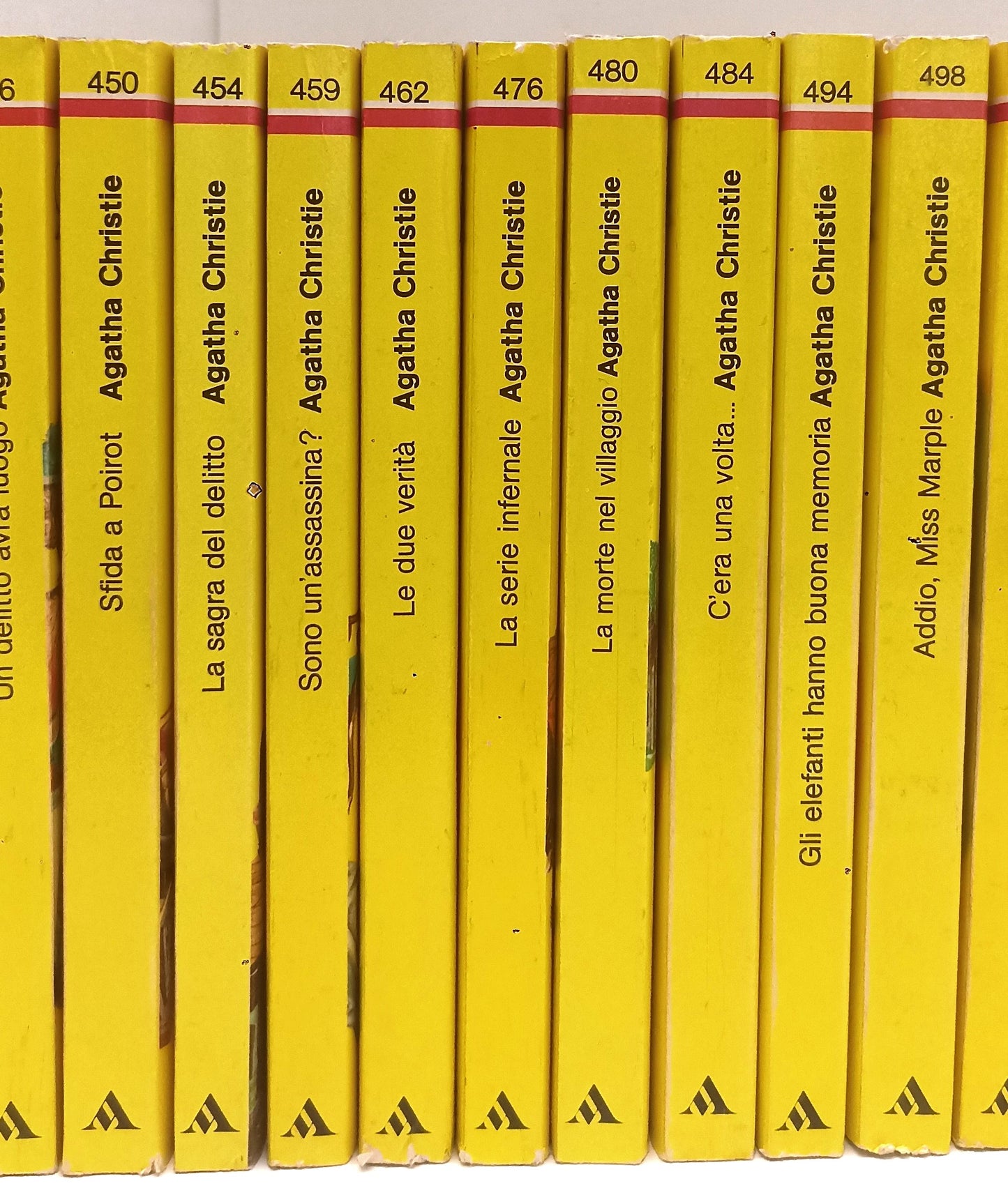 LG- I CLASSICI DEL GIALLO MONDADORI LOTTO 28 ROMANZI - AGATHA CHRISTIE - BLCP36