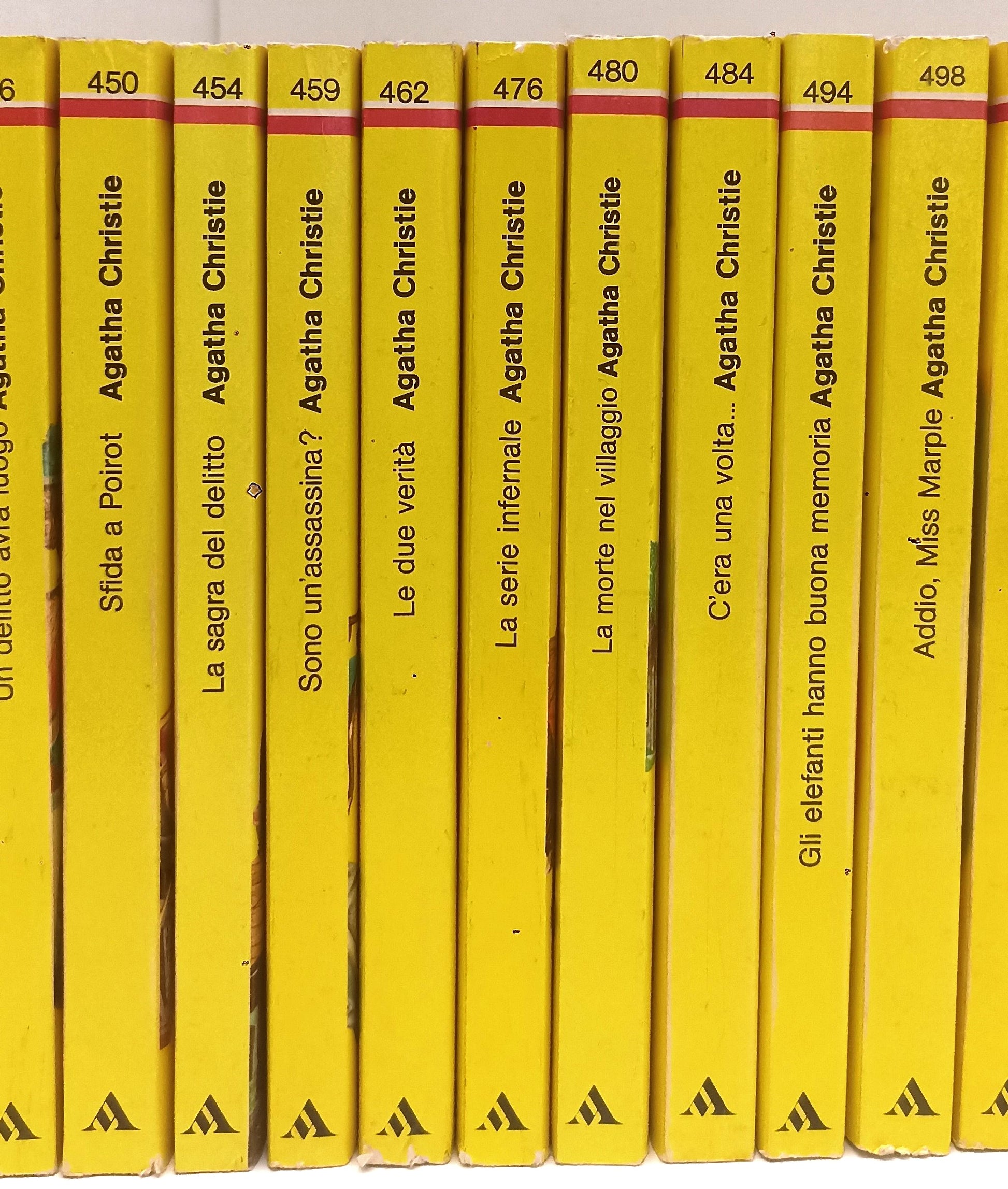 LG- I CLASSICI DEL GIALLO MONDADORI LOTTO 28 ROMANZI - AGATHA CHRISTIE - BLCP36