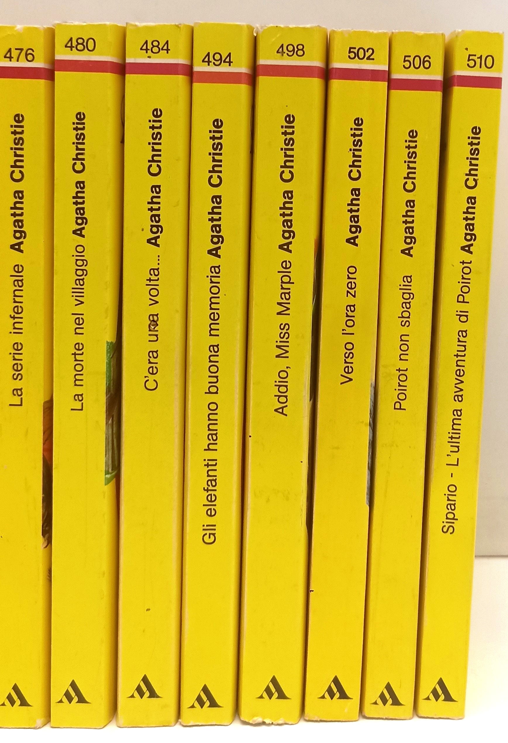 LG- I CLASSICI DEL GIALLO MONDADORI LOTTO 28 ROMANZI - AGATHA CHRISTIE - BLCP36