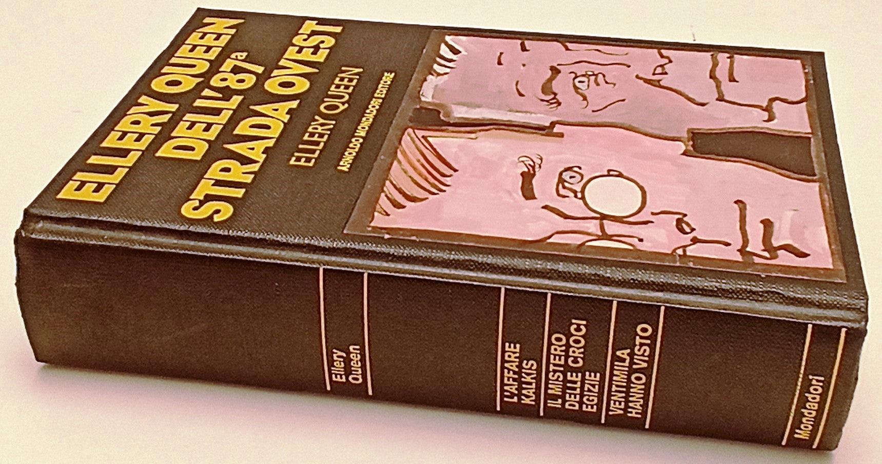 LG- ELLERY QUEEN DELL'87a STRADA OVEST-- MONDADORI- OMNIBUS- 1a ED.- 1992- C-XFS