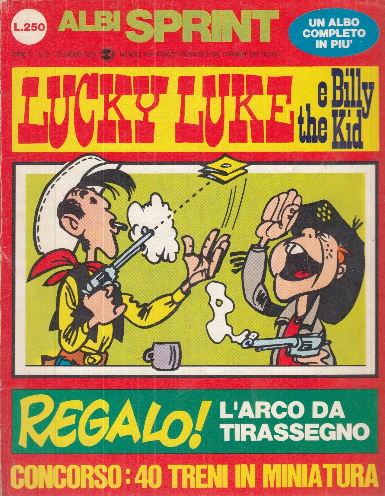 FZ- LOTTO 7 ALBI SPRINT LUCKY LUKE 1970/1971 - OFFERTA - L25