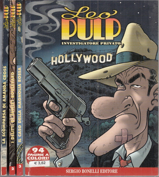 FB- LEO PULP INVESTIGATORE PRIVATO 1/3 MINISERIE COMPLETA -- BONELLI -- B - L25
