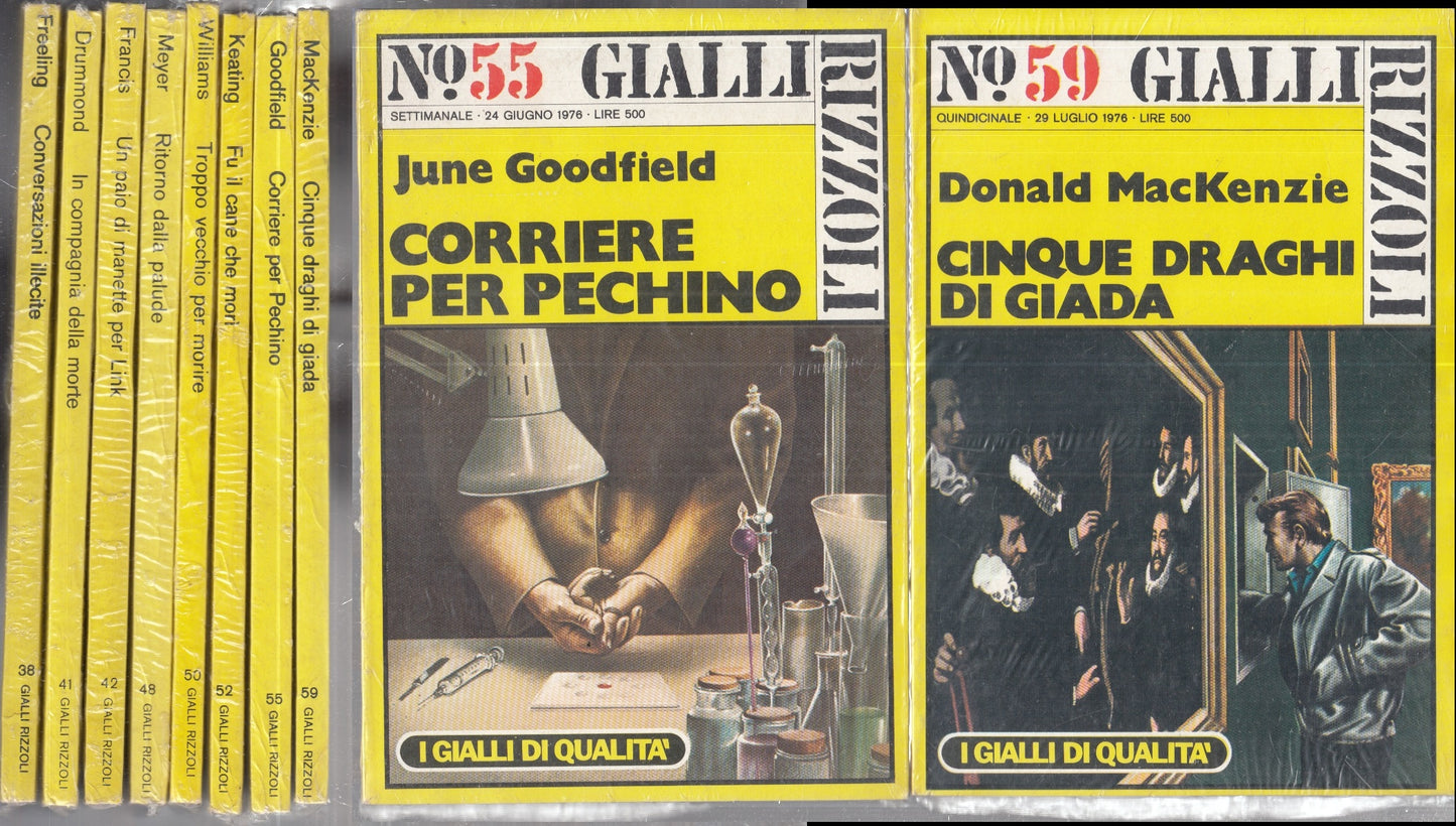 LG- I GIALLI DI QUALITA' 8 VOLUMI - DRUMMOND GOODFIELD WILLIAMS- RIZZOLI- YFS195