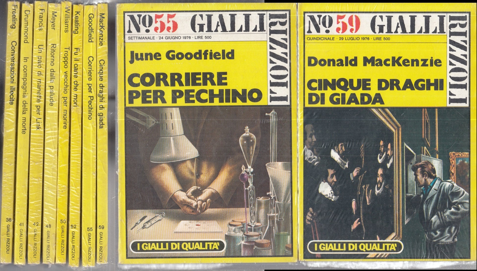 LG- I GIALLI DI QUALITA' 8 VOLUMI - DRUMMOND GOODFIELD WILLIAMS- RIZZOLI- YFS195