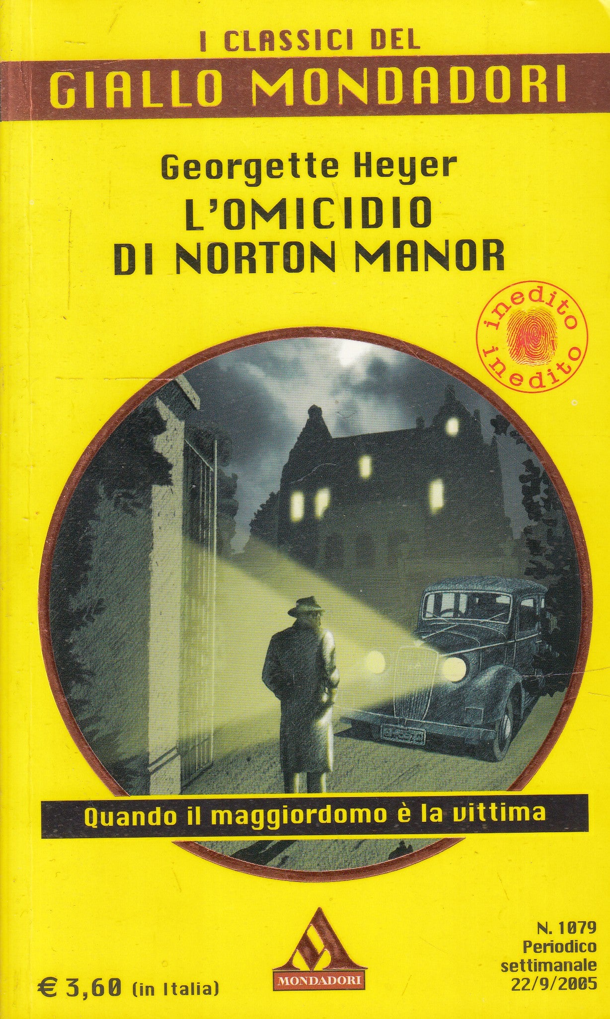 LG- GIALLI MONDADORI CLASSICI 1079 OMICIDIO NORTON MANOR- GEORGETTE HEYER- B- XFS