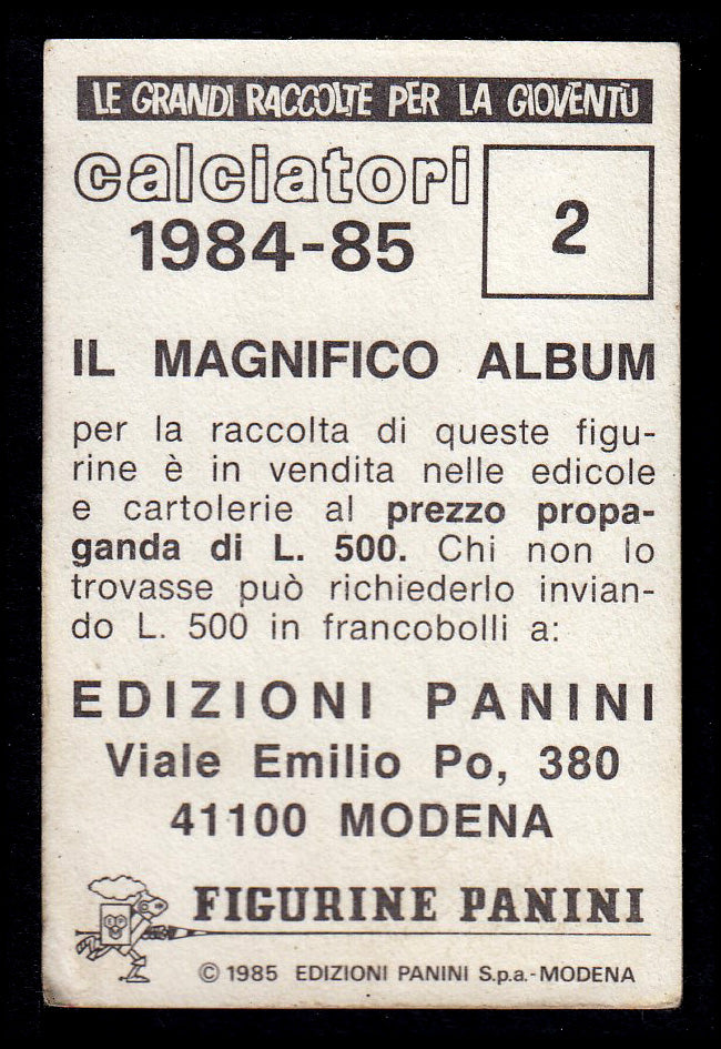Figurine Panini - Calciatori 1984/85 - Mancolista ASCOLI