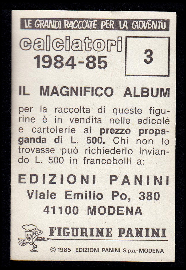 Figurine Panini - Calciatori 1984/85 - Mancolista ASCOLI