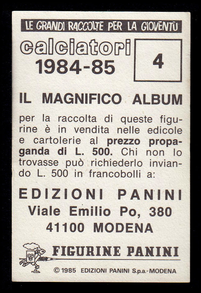 Figurine Panini - Calciatori 1984/85 - Mancolista ASCOLI