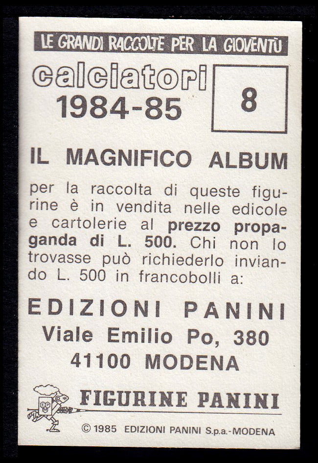 Figurine Panini - Calciatori 1984/85 - Mancolista ASCOLI