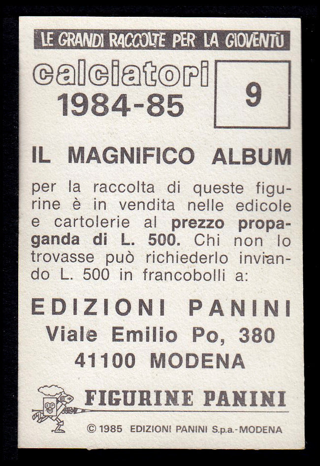 Figurine Panini - Calciatori 1984/85 - Mancolista ASCOLI