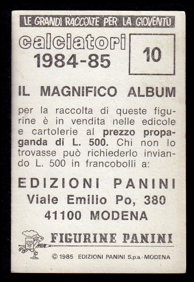 Figurine Panini - Calciatori 1984/85 - Mancolista ASCOLI