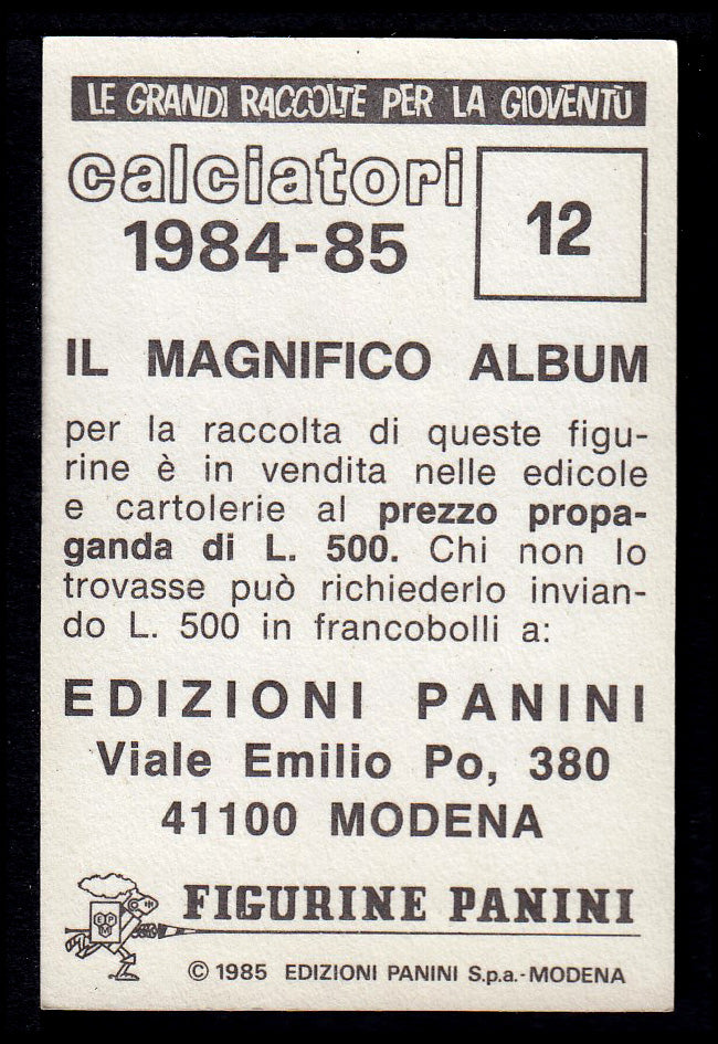 Figurine Panini - Calciatori 1984/85 - Mancolista ASCOLI