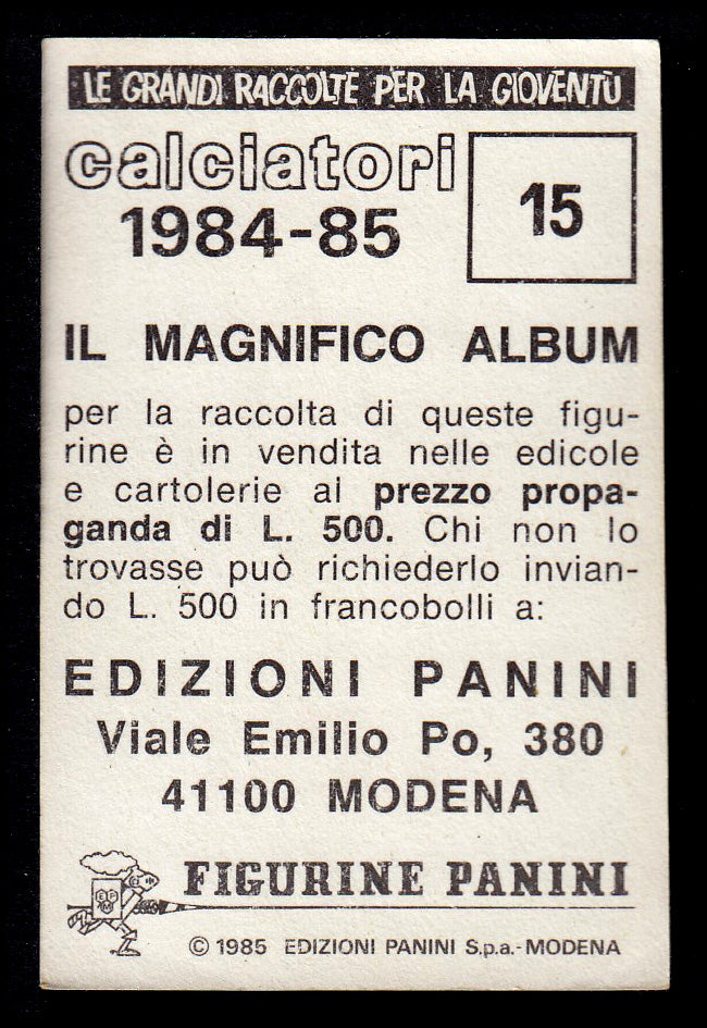Figurine Panini - Calciatori 1984/85 - Mancolista ASCOLI