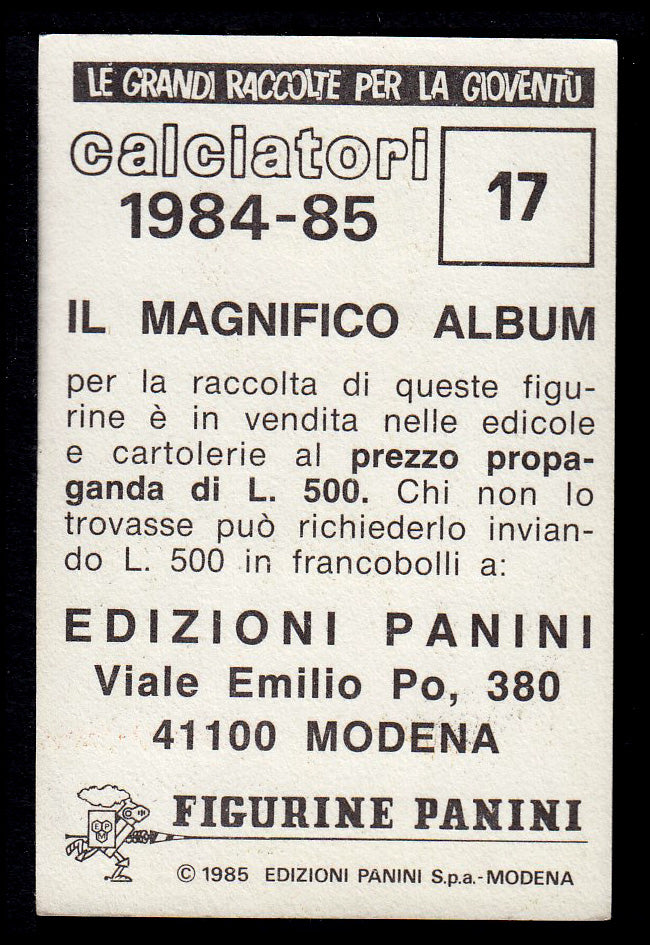 Figurine Panini - Calciatori 1984/85 - Mancolista ASCOLI