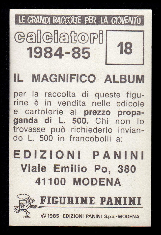 Figurine Panini - Calciatori 1984/85 - Mancolista ASCOLI