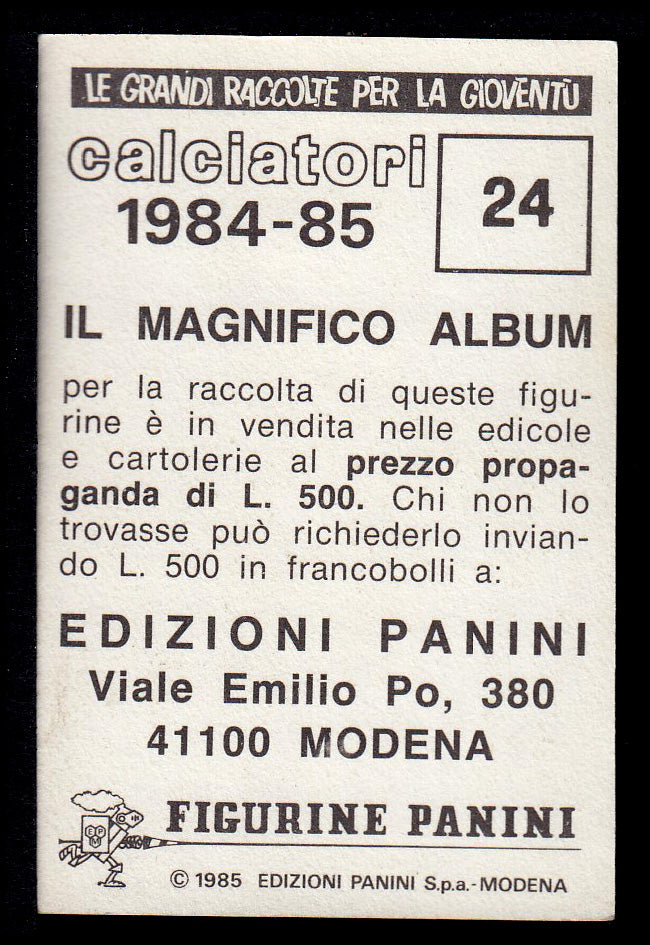 Figurine Panini - Calciatori 1984/85 - Mancolista ATALANTA