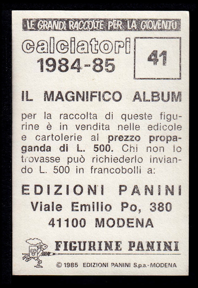 Figurine Panini - Calciatori 1984/85 - Mancolista AVELLINO