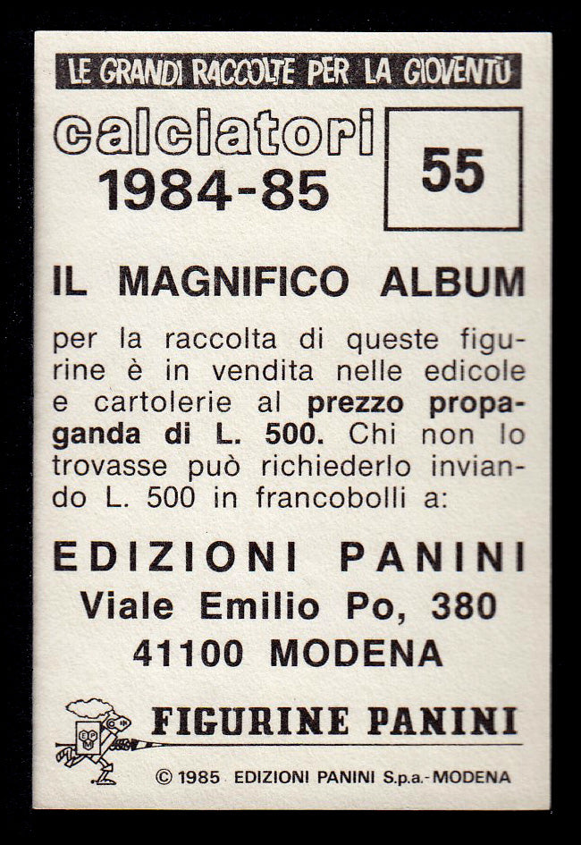 Figurine Panini - Calciatori 1984/85 - Mancolista AVELLINO