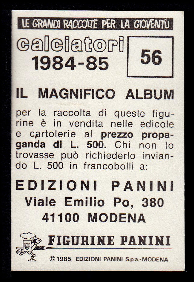 Figurine Panini - Calciatori 1984/85 - Mancolista AVELLINO