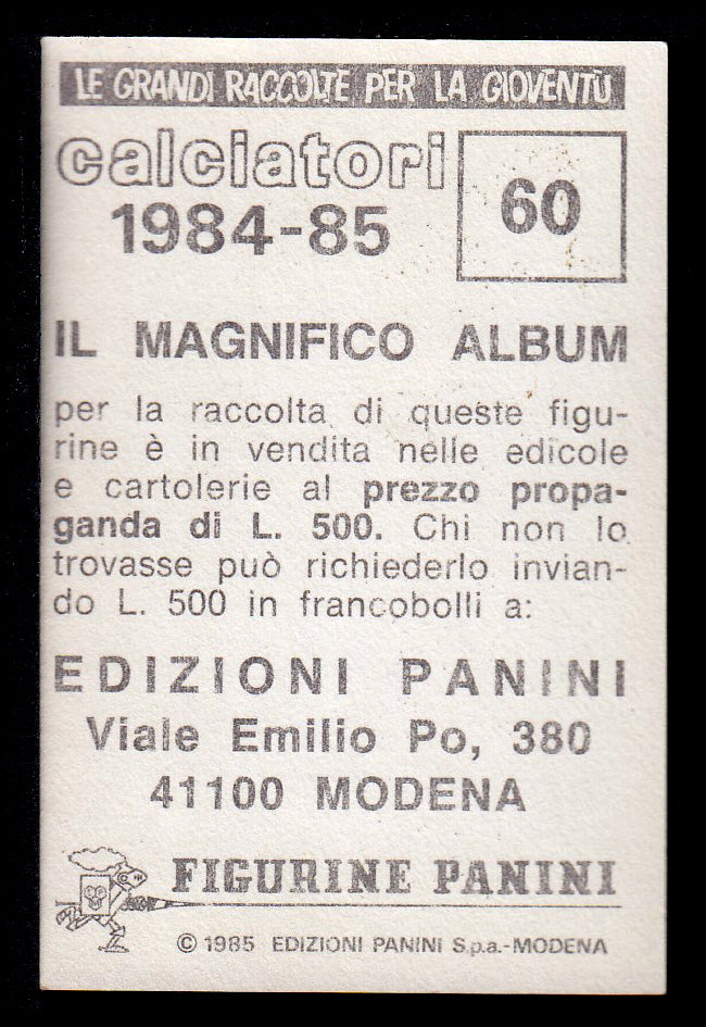 Figurine Panini - Calciatori 1984/85 - Mancolista COMO