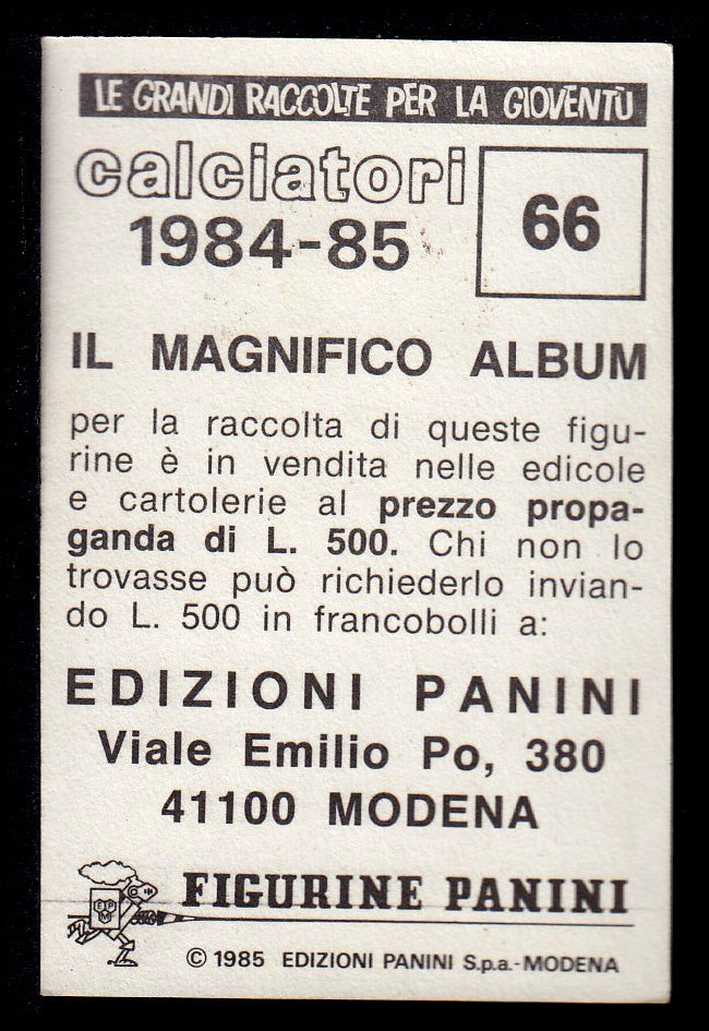 Figurine Panini - Calciatori 1984/85 - Mancolista COMO