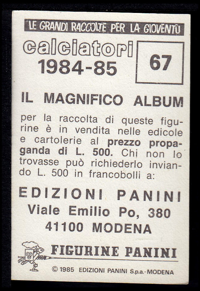 Figurine Panini - Calciatori 1984/85 - Mancolista COMO
