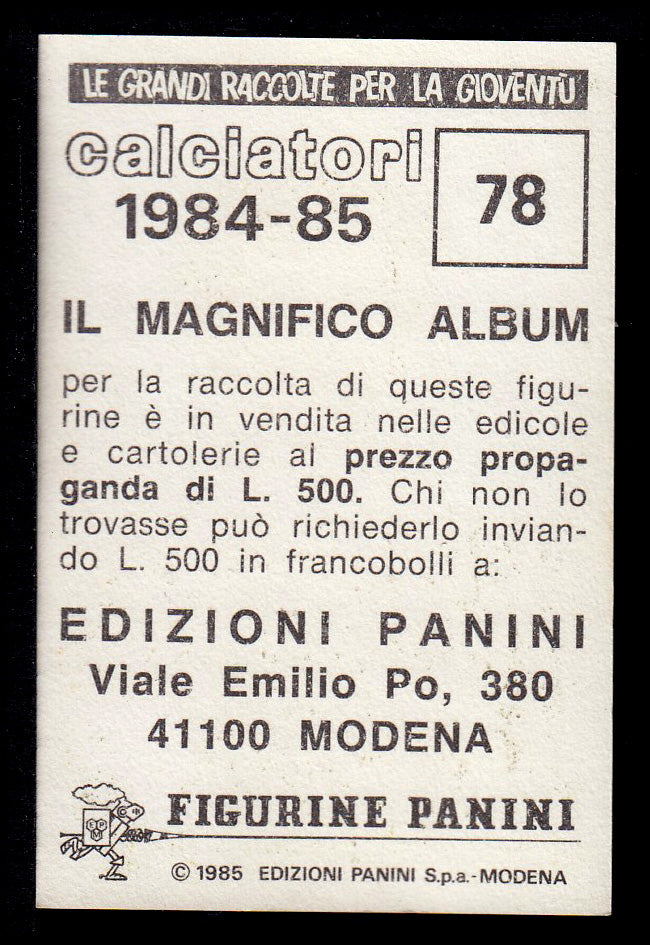 Figurine Panini - Calciatori 1984/85 - Mancolista CREMONESE