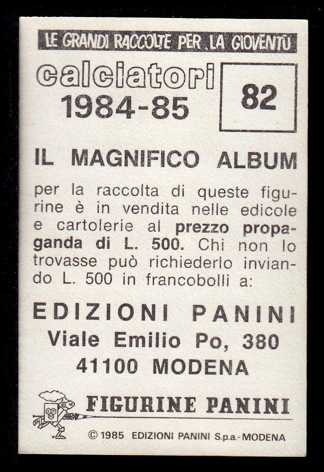 Figurine Panini - Calciatori 1984/85 - Mancolista CREMONESE