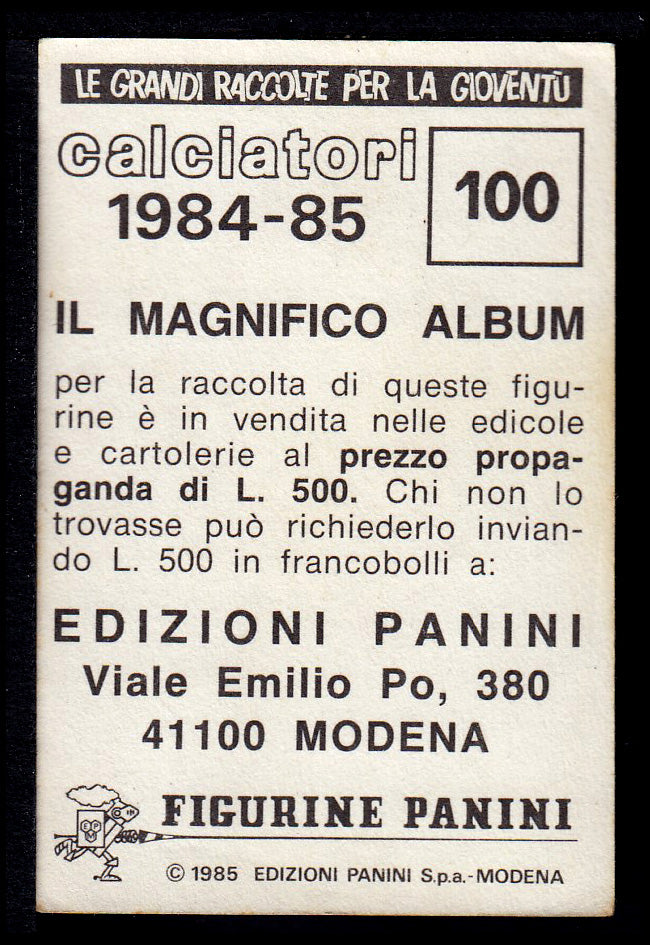 Figurine Panini - Calciatori 1984/85 - Mancolista FIORENTINA