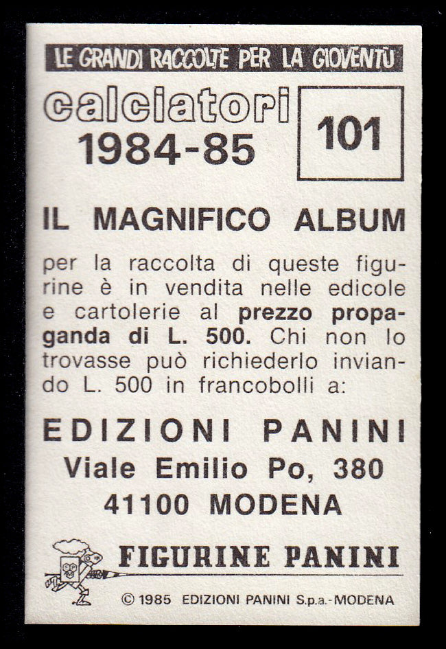 Figurine Panini - Calciatori 1984/85 - Mancolista FIORENTINA