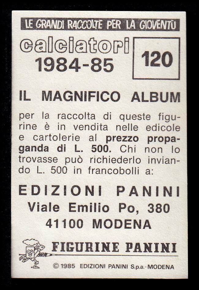 Figurine Panini - Calciatori 1984/85 - Mancolista INTER