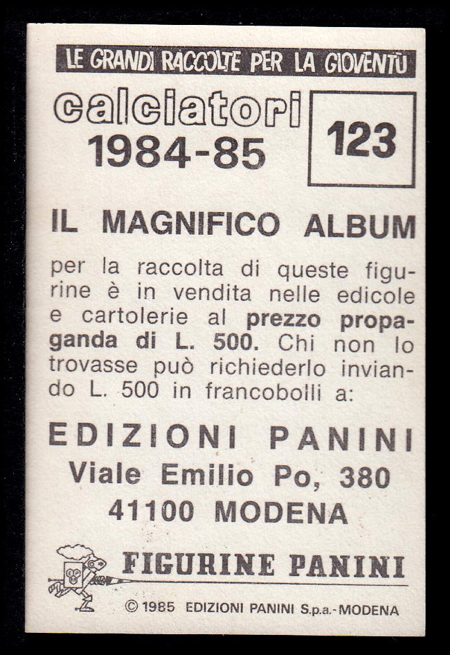 Figurine Panini - Calciatori 1984/85 - Mancolista INTER