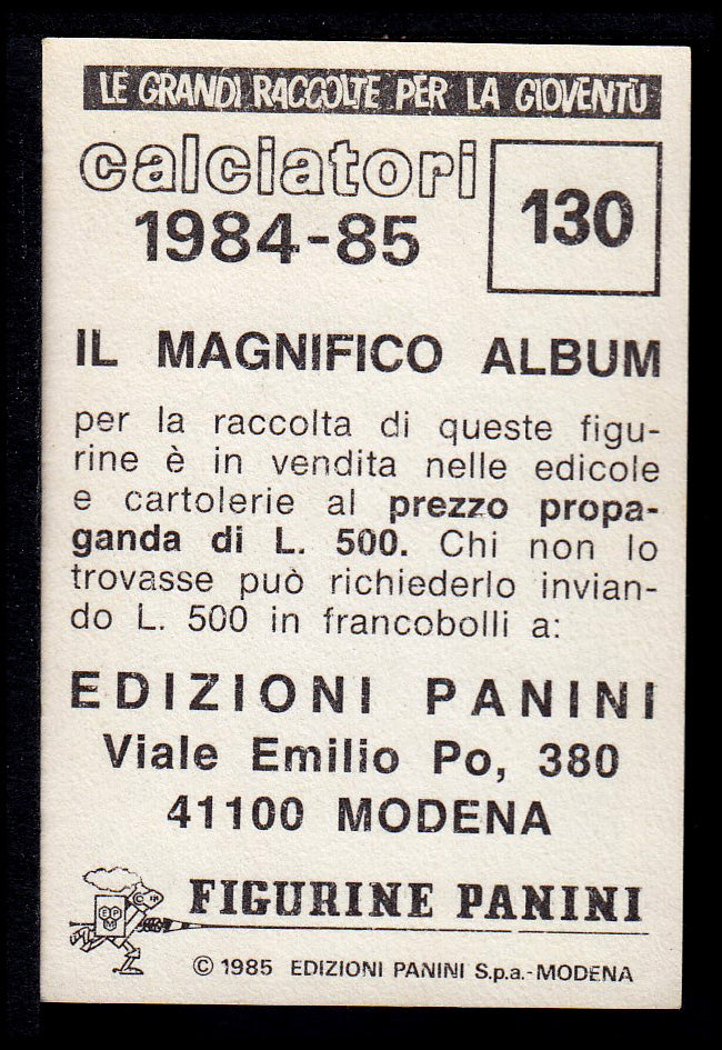 Figurine Panini - Calciatori 1984/85 - Mancolista INTER