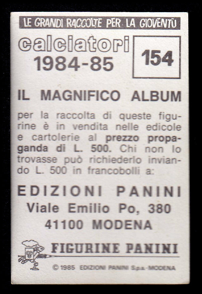Figurine Panini - Calciatori 1984/85 - Mancolista LAZIO