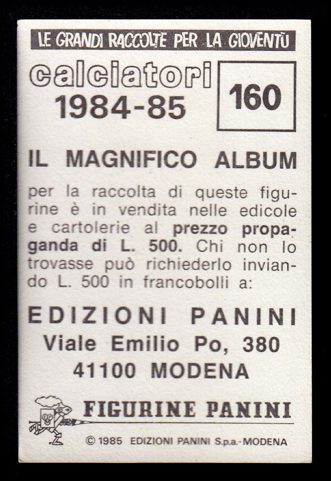 Figurine Panini - Calciatori 1984/85 - Mancolista LAZIO