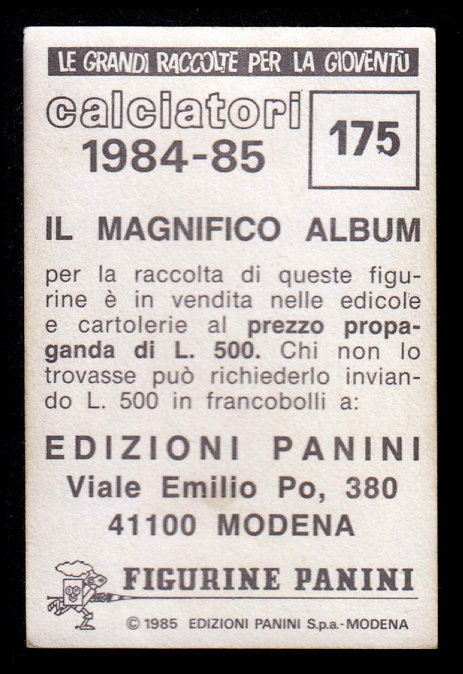 Figurine Panini - Calciatori 1984/85 - Mancolista MILAN