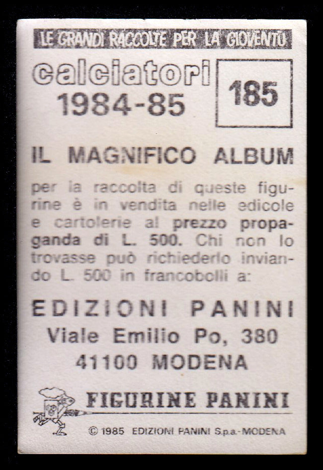 Figurine Panini - Calciatori 1984/85 - Mancolista MILAN