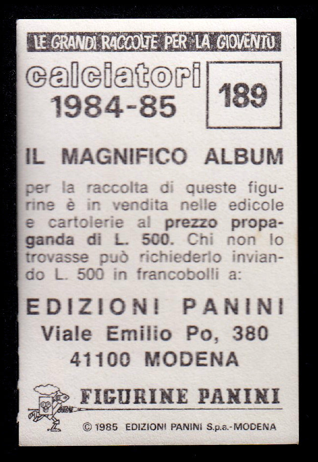 Figurine Panini - Calciatori 1984/85 - Mancolista MILAN