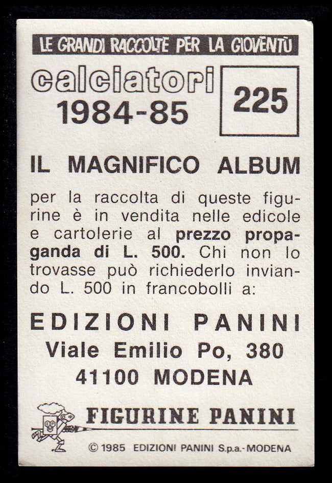 Figurine Panini - Calciatori 1984/85 - Mancolista ROMA