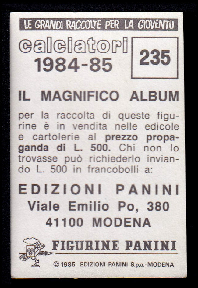 Figurine Panini - Calciatori 1984/85 - Mancolista SAMPDORIA