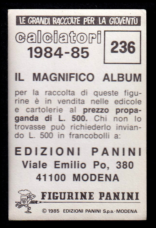 Figurine Panini - Calciatori 1984/85 - Mancolista SAMPDORIA
